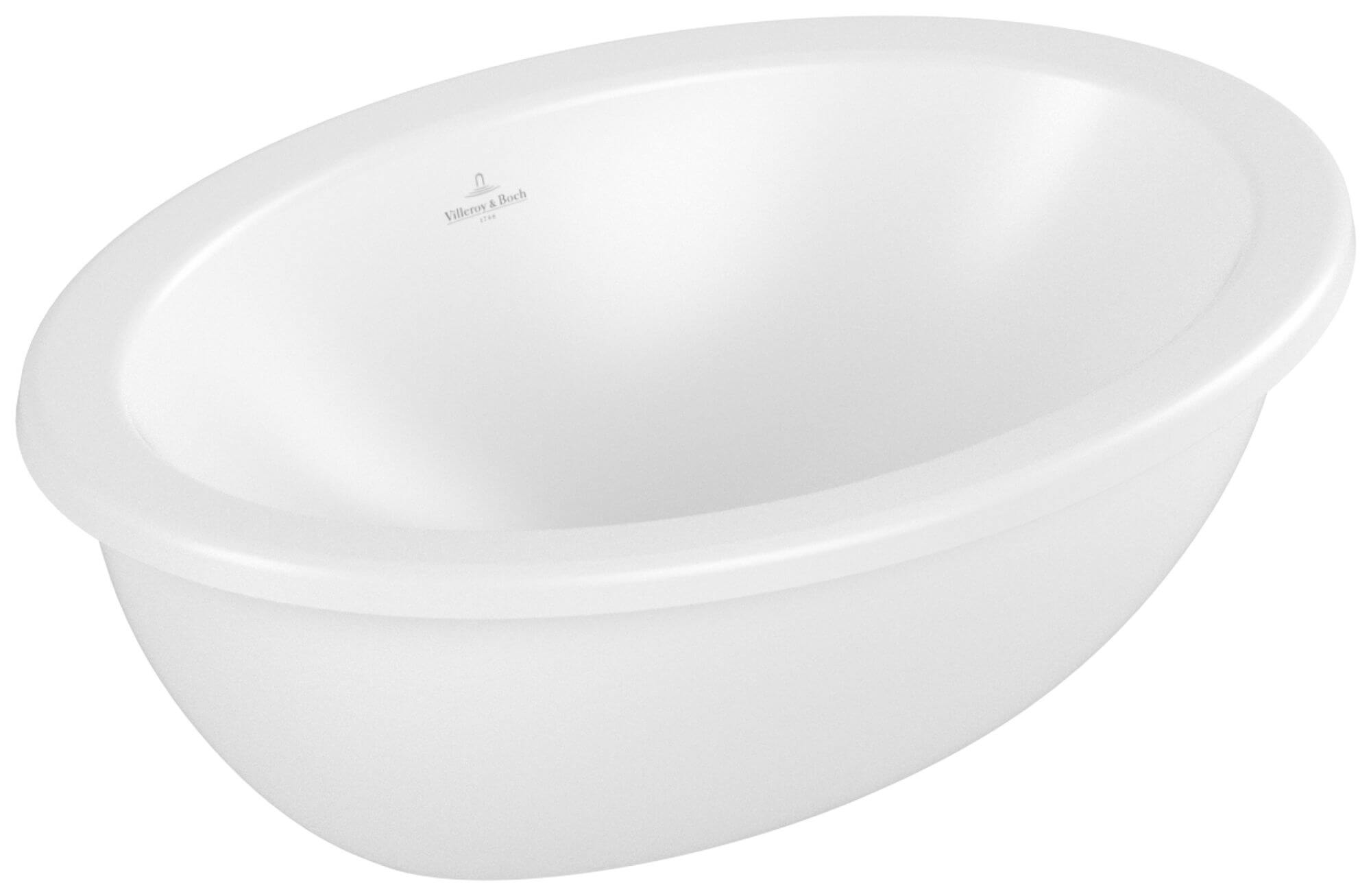 Villeroy & Boch Loop & Friends lavabo 43x29 cm ovale sous plan blanc mat 4A5300RW