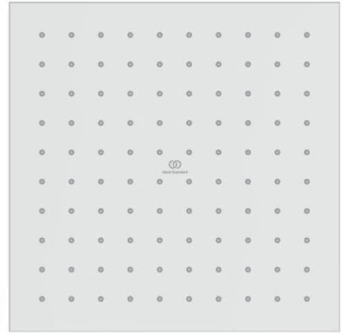 Ideal Standard Idealrain douche à effet de pluie 25x25 cm carrée chrome A8555AA