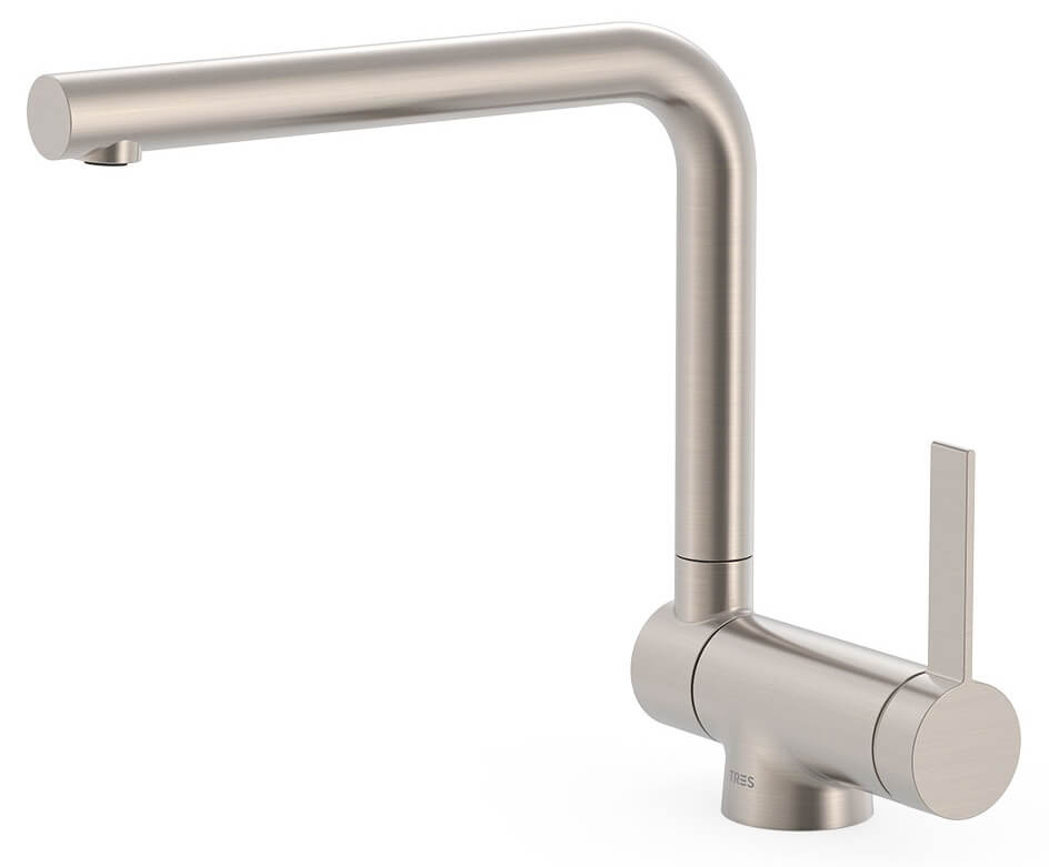 Tres mitigeur de cuisine sur pied acier inoxydable 23033503AC