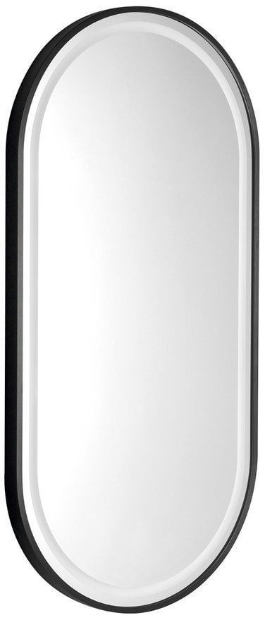 Sapho Kaira miroir 45x90 cm ovale avec éclairage noir KA450