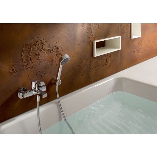 Set mitigeur de lavabo Kludi Zenta 382600575, mitigeur bain-douche Kludi Zenta 386700575