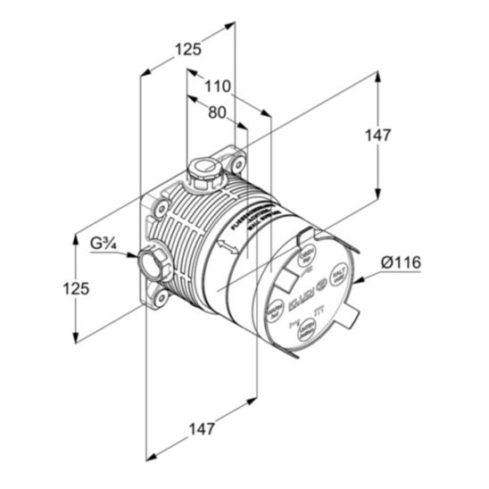 Set mitigeur bain-douche Kludi Bozz 386590576, douche à effet de pluie Kludi A-QA 6432505-00, 88011, 6651405-00, 3912005-00, 610710500, 6054705-00