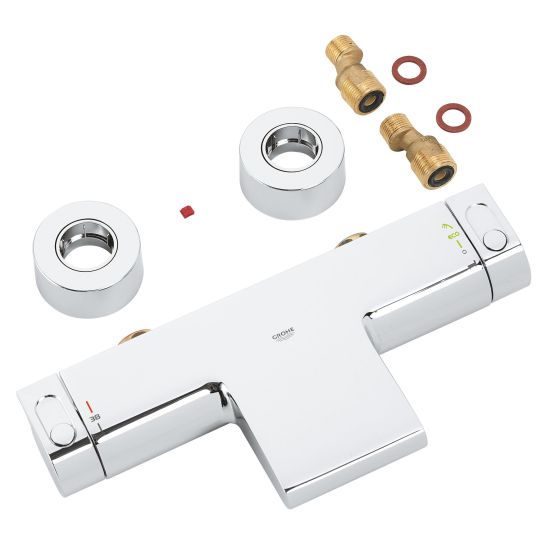 Set mitigeur bain-douche Grohe Grohtherm 34174001, ensemble de douche Grohe Euphoria 27369000