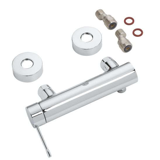 Set mitigeur de douche Grohe Essence 33636001, ensemble de douche Grohe Vitalio Start 27942001