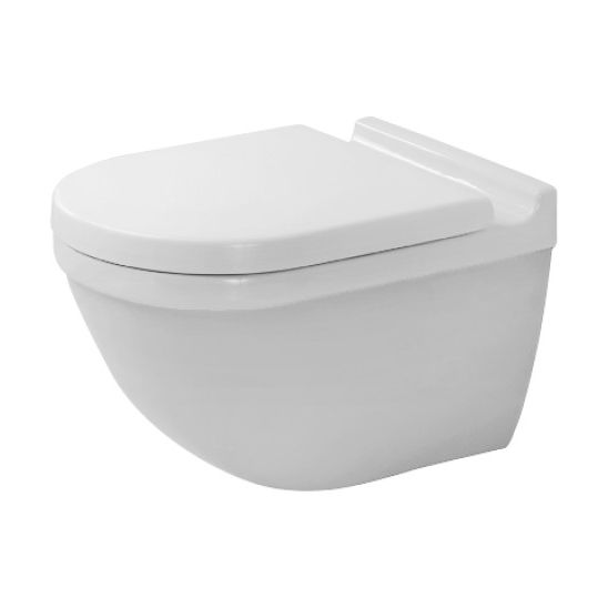 Set cuvette WC avec abattant à descente lente Duravit Starck 3 45270900A1, châssis encastré Duravit DuraSystem WD1029000000, WD5009021000