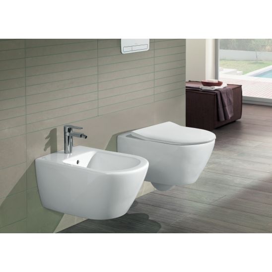 Set ensemble Combi-Pack avec abattant Villeroy & Boch Subway 2.0 5614R201, châssis encastré Villeroy & Boch ViConnect 92242700, 922490AN