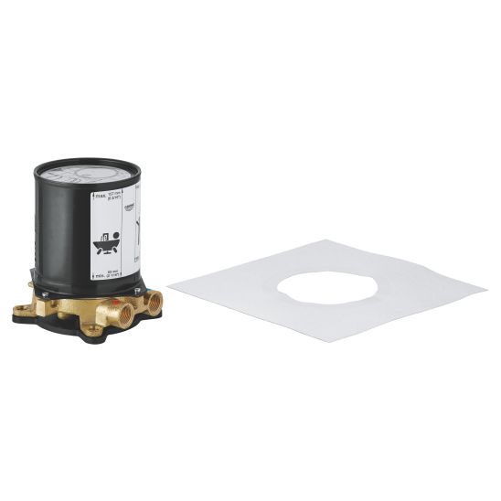 Set mitigeur bain-douche Grohe Plus 23846003, élément de montage au sol Grohe 45984001