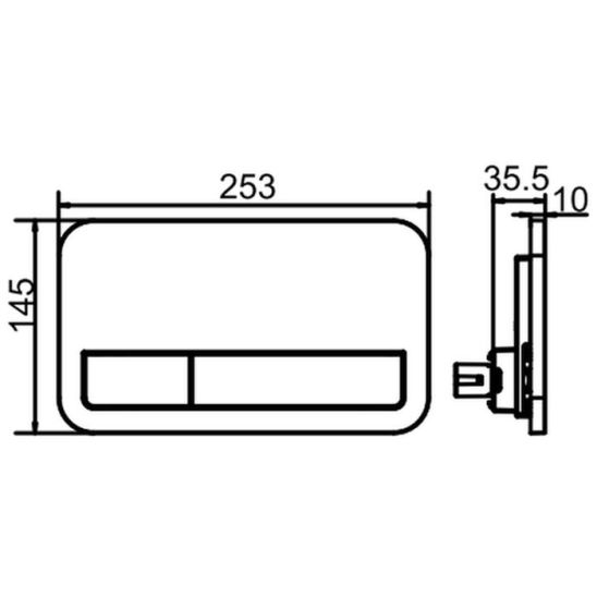 Set ensemble cuvette + abattant Villeroy & Boch Subway 3.0 4670TSR1, châssis encastré Villeroy & Boch ViConnect 92242700, 92249061