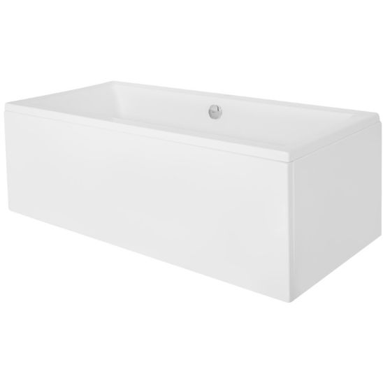 Set baignoire rectangulaire Besco Quadro #WAQ-180-PK, habillage de baignoire Besco Quadro #OAQ-180-PK