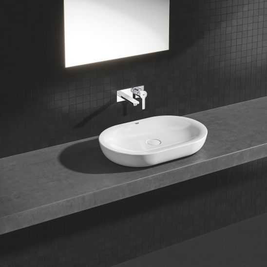Set mitigeur de lavabo Grohe Lineare 19409001, élément encastré de mitigeur Grohe Eurostyle 23571000