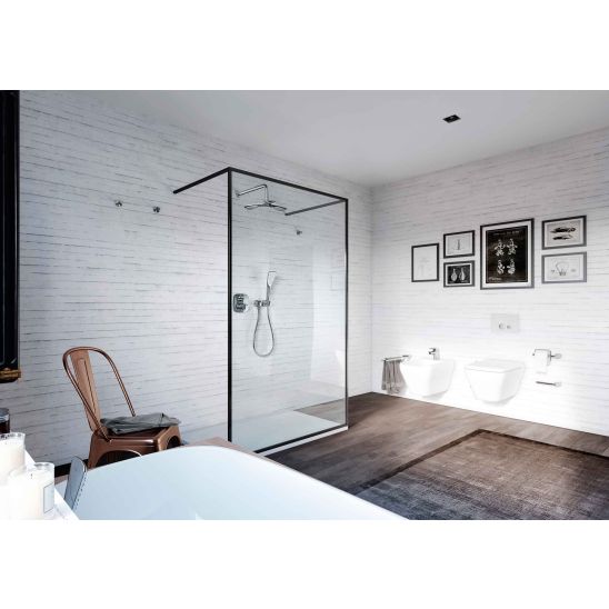 Set mitigeur bain-douche Kludi Bozz 386590576, douche à effet de pluie Kludi A-QA 6432505-00, 88011, 6651405-00, 3912005-00, 610710500, 6054705-00