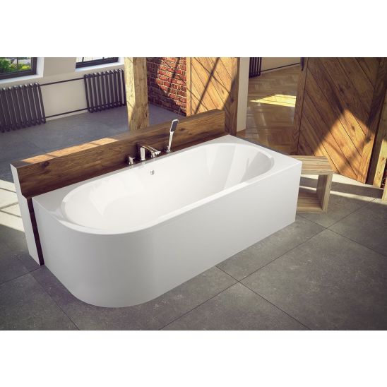 Set baignoire d’angle Besco Avita #WAV-150-NP, habillage de baignoire Besco Avita OAV-150-NS