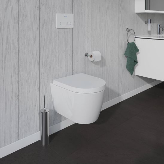 Set cuvette de WC Duravit ME by Starck 2530092000, abattant de WC Duravit ME by Starck 0020190000