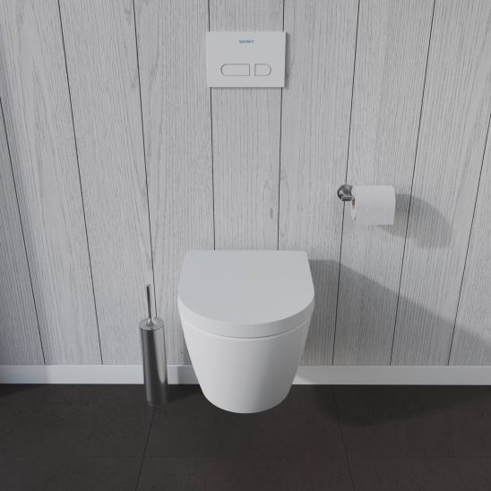 Set cuvette de WC Duravit ME by Starck 2530092000, abattant de WC Duravit ME by Starck 0020190000