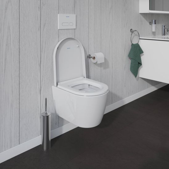 Set cuvette de WC Duravit ME by Starck 2530092000, abattant de WC Duravit ME by Starck 0020190000