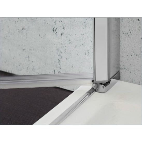 Set cabine de douche Oltens Byske 20002100, receveur de douche carré Oltens Superior 17001000