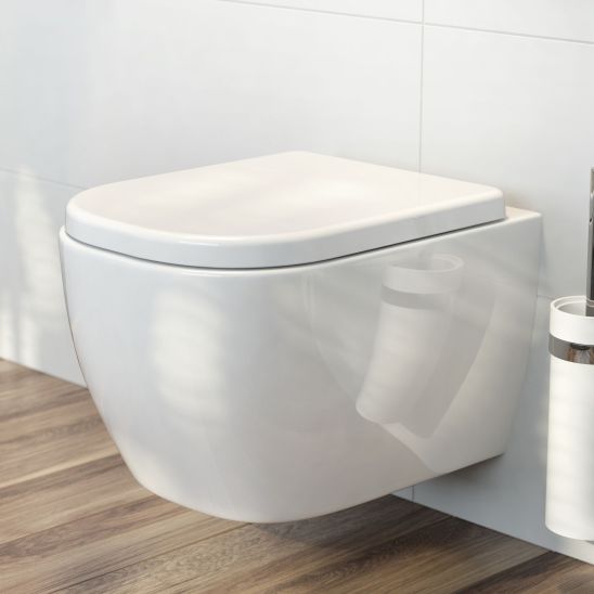Set cuvette de WC Oltens Vernal 42002000, châssis encastré Tece Base 9400407, 45103000, 9.240.401