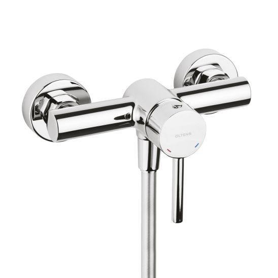 Set mitigeur de douche Oltens Molle 33000100, barre de douche Oltens Alling 37300100, 37101110, 37201100