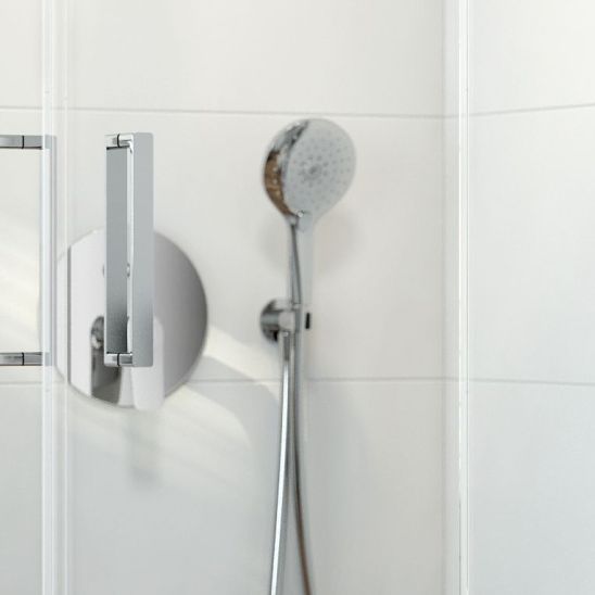 Set pommeau de douche Oltens Saxan EasyClick 37100100, tuyau de douche Oltens Ronneby 37200100, 37401100