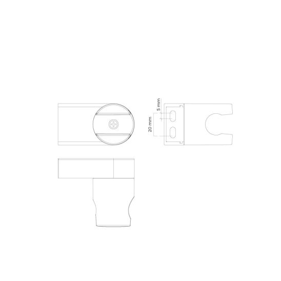 Set pommeau de douche Oltens Ume 37102100, tuyau de douche Oltens Ronneby 37200100, 37402100