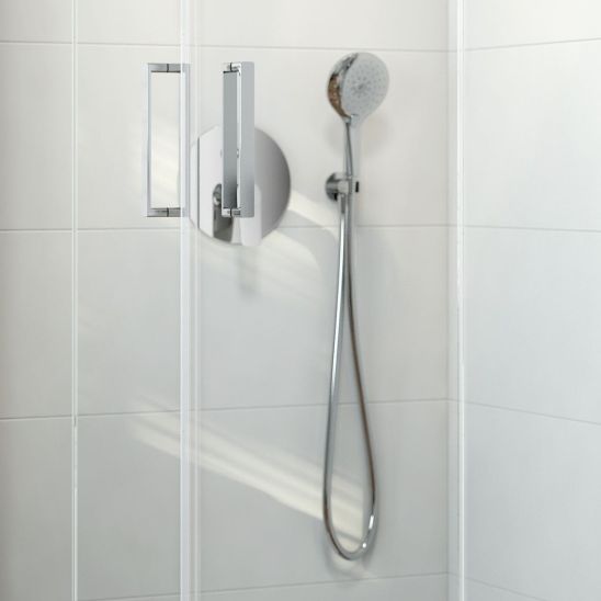 Set pommeau de douche Oltens Saxan EasyClick 37100100, barre de douche Oltens Alling 37300100, 37201100, 84200500