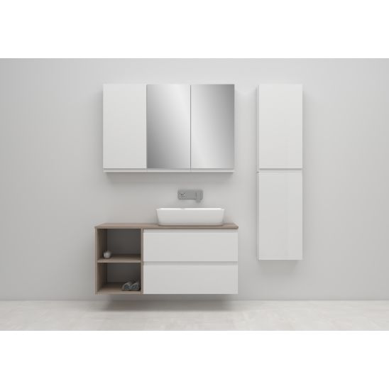 Set armoire Cersanit Moduo S929-010, lavabo Cersanit Moduo K116-052, S590-030, K116-018, K116-020, S590-023