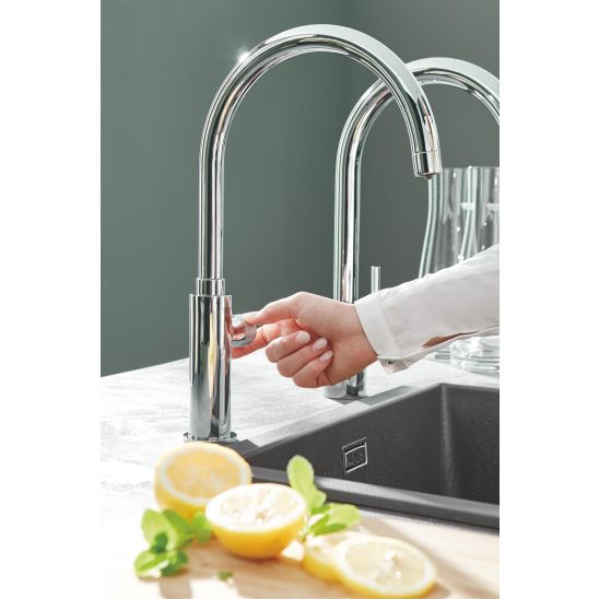 Set évier en granit Grohe K400 31639AP0, mitigeur de cuisine Grohe Concetto 31483002