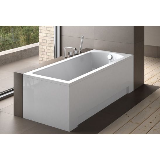 Set baignoire rectangulaire Besco Shea #WAS-170-PK, habillage de baignoire Besco #OAP-170-UNI