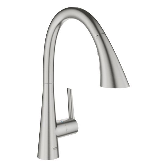 Set mitigeur de cuisine Grohe Zedra 32294DC2, évier en granit Grohe K700 31654AP0, 40535DC0