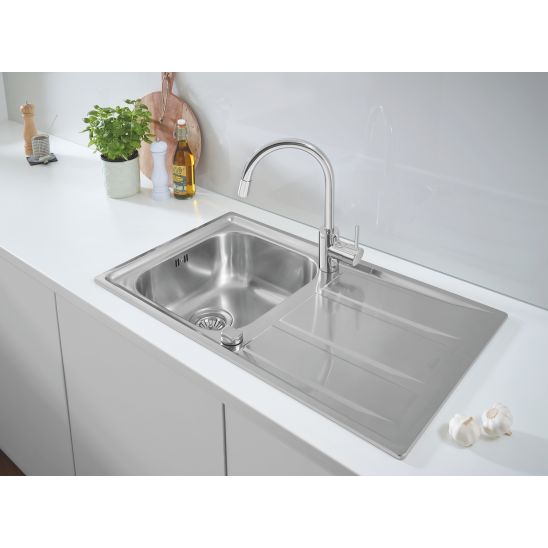 Set évier en granit Grohe K700 31651AP0, mitigeur de cuisine Grohe Concetto 32663003