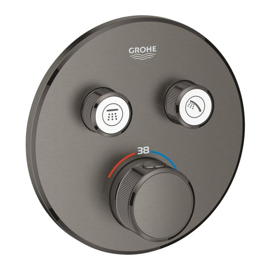 Set douche à effet de pluie avec bras Grohe Rainshower 26066AL0, mitigeur bain-douche Grohe Grohtherm SmartControl 29119AL0, 26574AL0, 27057AL0, 27074AL0, 28362A01