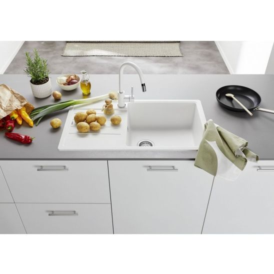 Set évier en granit Blanco Legra XL 6 S 523328, mitigeur de cuisine Blanco Mida 519418