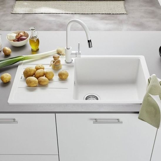 Set évier en granit Blanco Legra XL 6 S 523328, mitigeur de cuisine Blanco Mida 517742