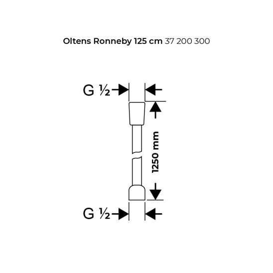 Set mitigeur bain-douche Oltens Molle 34100300, douche à effet de pluie Oltens Vindel 37000300, 39400300, 39304300, 37102300, 37200300
