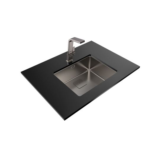 Set évier en acier inoxydable avec siphon Teka Flexlinea 115000024, mitigeur de cuisine Teka ICC 116030005