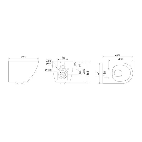 Set châssis encastré Grohe Solido 38971000, cuvette WC avec abattant à descente lente Hagser Beno HGR10000042