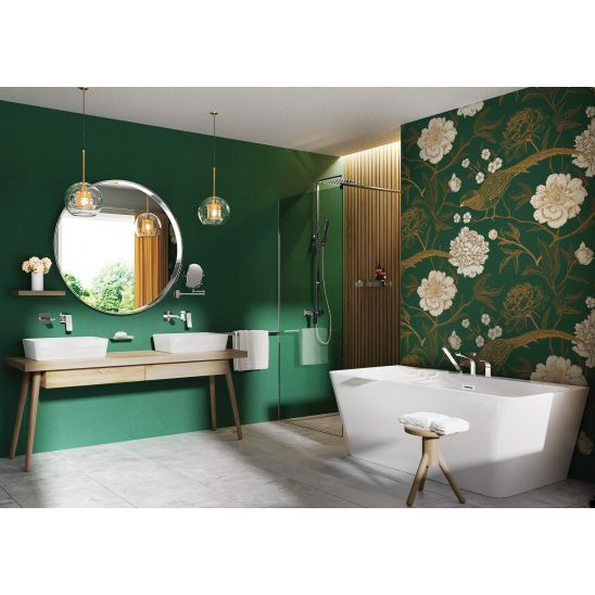 Set paroi de douche walk-in Deante Kerria Plus KTS_030P, paroi de douche walk-in Deante Kerria Plus KTS_038P