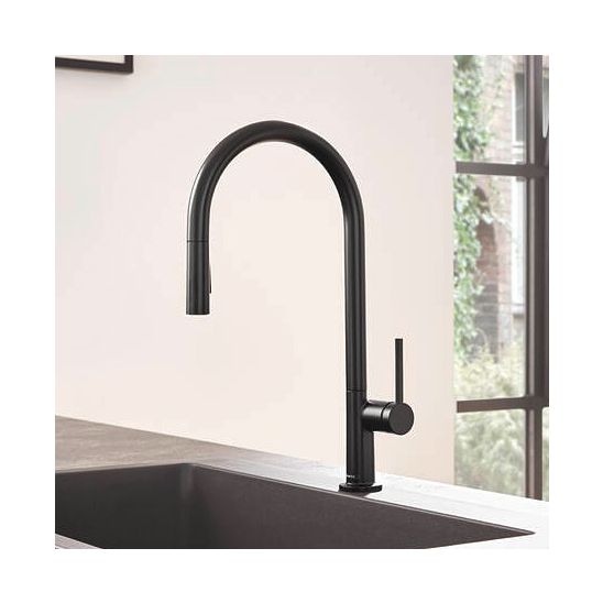 Set mitigeur de cuisine Hansgrohe Talis M54 72801670, évier en acier inoxydable Hansgrohe S 71 43428800, 43921800