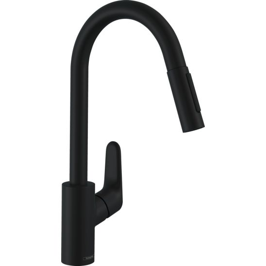 Set mitigeur de cuisine Hansgrohe Focus 31815670, distributeur de savon Hansgrohe A41 40438670