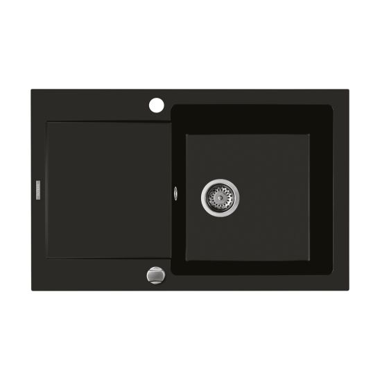 Set évier en granit Oltens Gravan 72100300, mitigeur de cuisine Oltens Litla 35204100