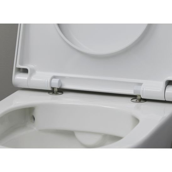 Set châssis encastré Duravit DuraSystem WD1029000000, cuvette WC avec abattant à descente lente Duravit D-Neo 45770900A1, WD5009011000