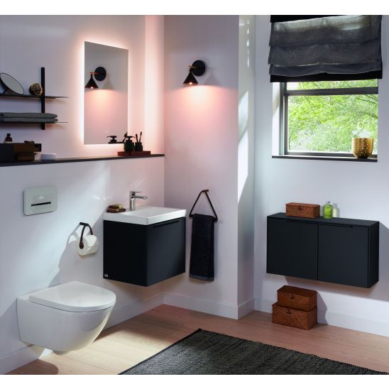Set ensemble cuvette + abattant Villeroy & Boch Subway 3.0 4670TSR1, châssis encastré Villeroy & Boch ViConnect 92242700, 92249061