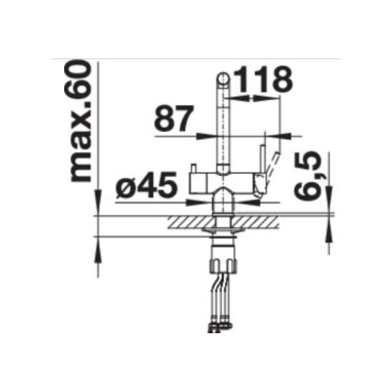 Set évier en granit Blanco Pleon 9 523061, mitigeur de cuisine Blanco Fontas II 523134
