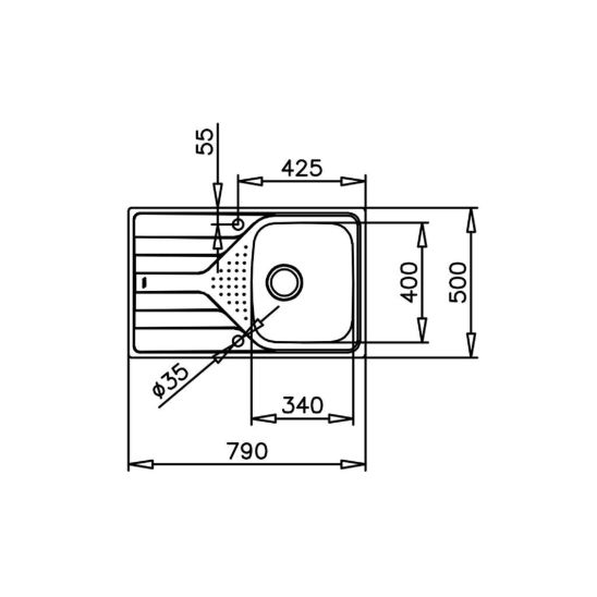 Set évier en acier inoxydable avec siphon Teka Universe 115110011, mitigeur de cuisine Teka IN 469781200