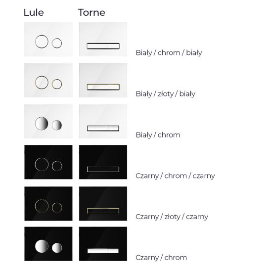 Set châssis encastré Oltens Triberg 50001000, bouton de chasse d'eau Oltens Torne 57200300, 49301000