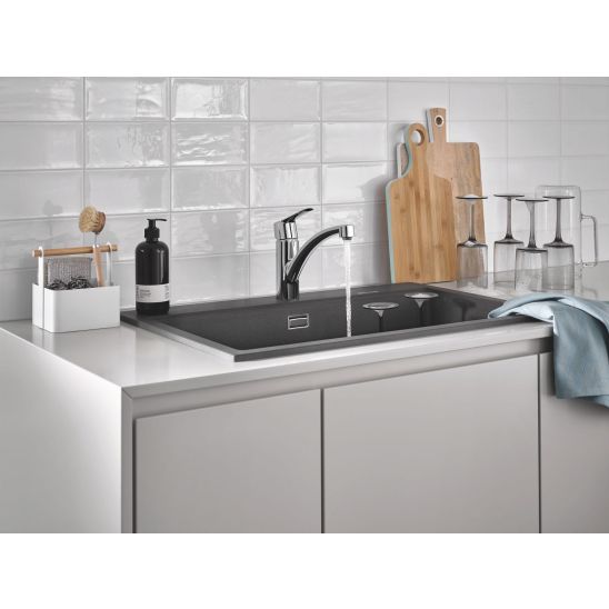 Set évier en acier inoxydable Grohe K700 31574SD1, mitigeur de cuisine Grohe Start 30530002