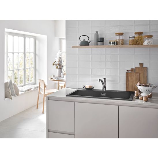 Set évier en acier inoxydable Grohe K700 31574SD1, mitigeur de cuisine Grohe Start 30530002