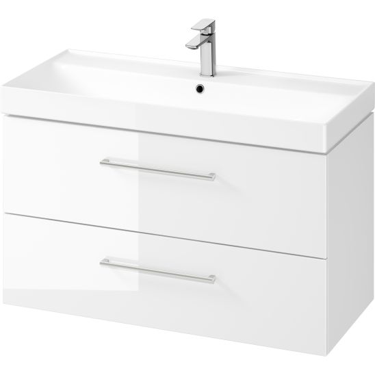 Cersanit Larga SET B659 umywalka 100x46 cm z szafką 100 cm wiszącą biała S801-437