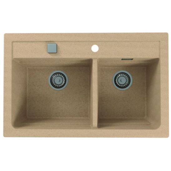 Set évier en granit Alveus Atrox 1132000, mitigeur de cuisine Alveus Siros 1129045