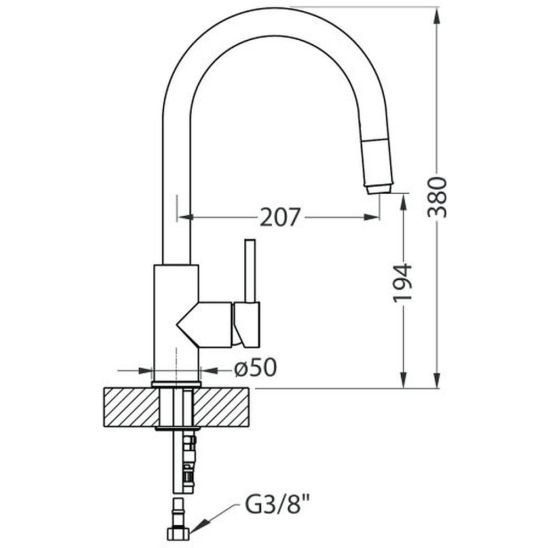 Set évier en granit Alveus Cadit 1132025, mitigeur de cuisine Alveus Delos 1129019